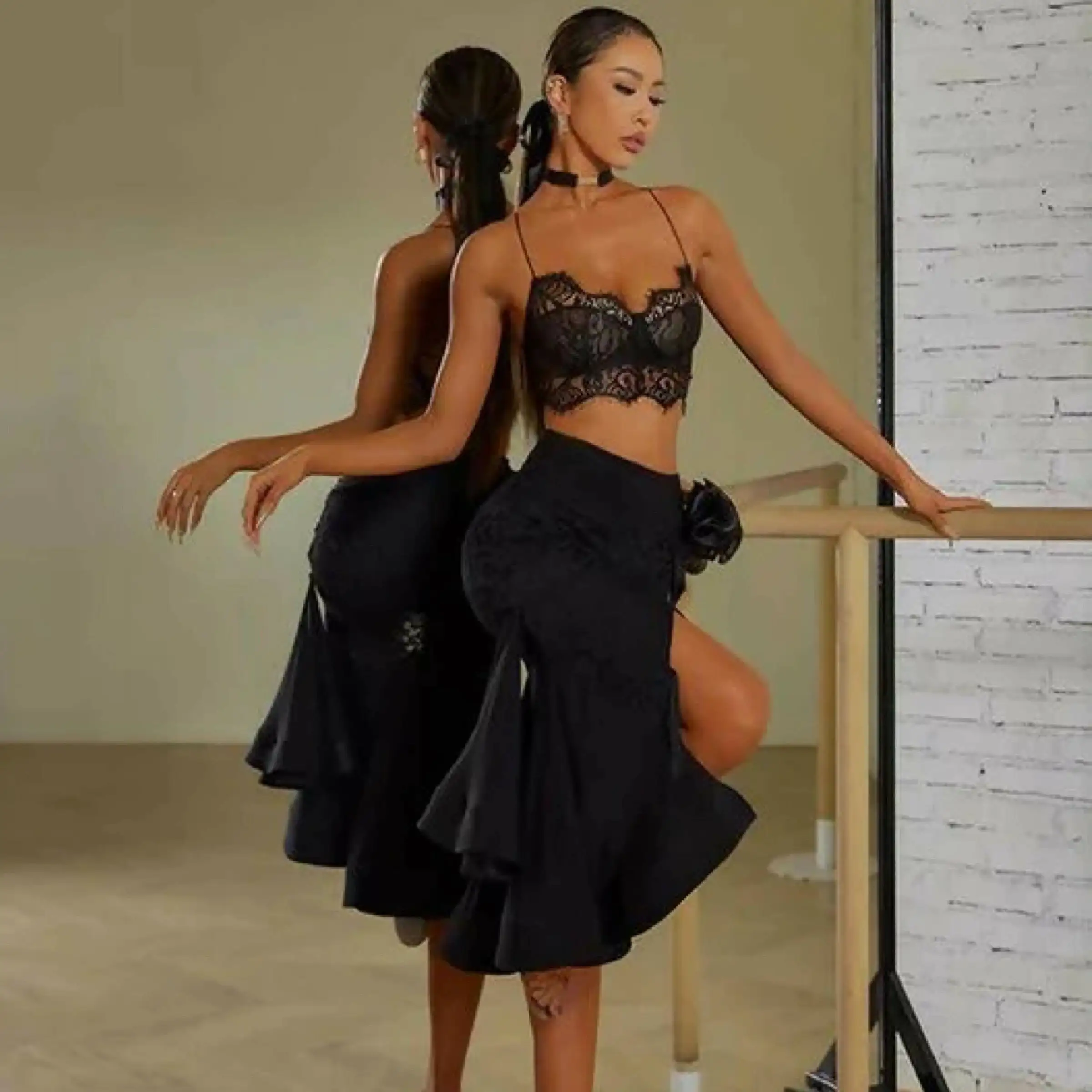 Laced Latin Delight Practice Dancewear | 2399