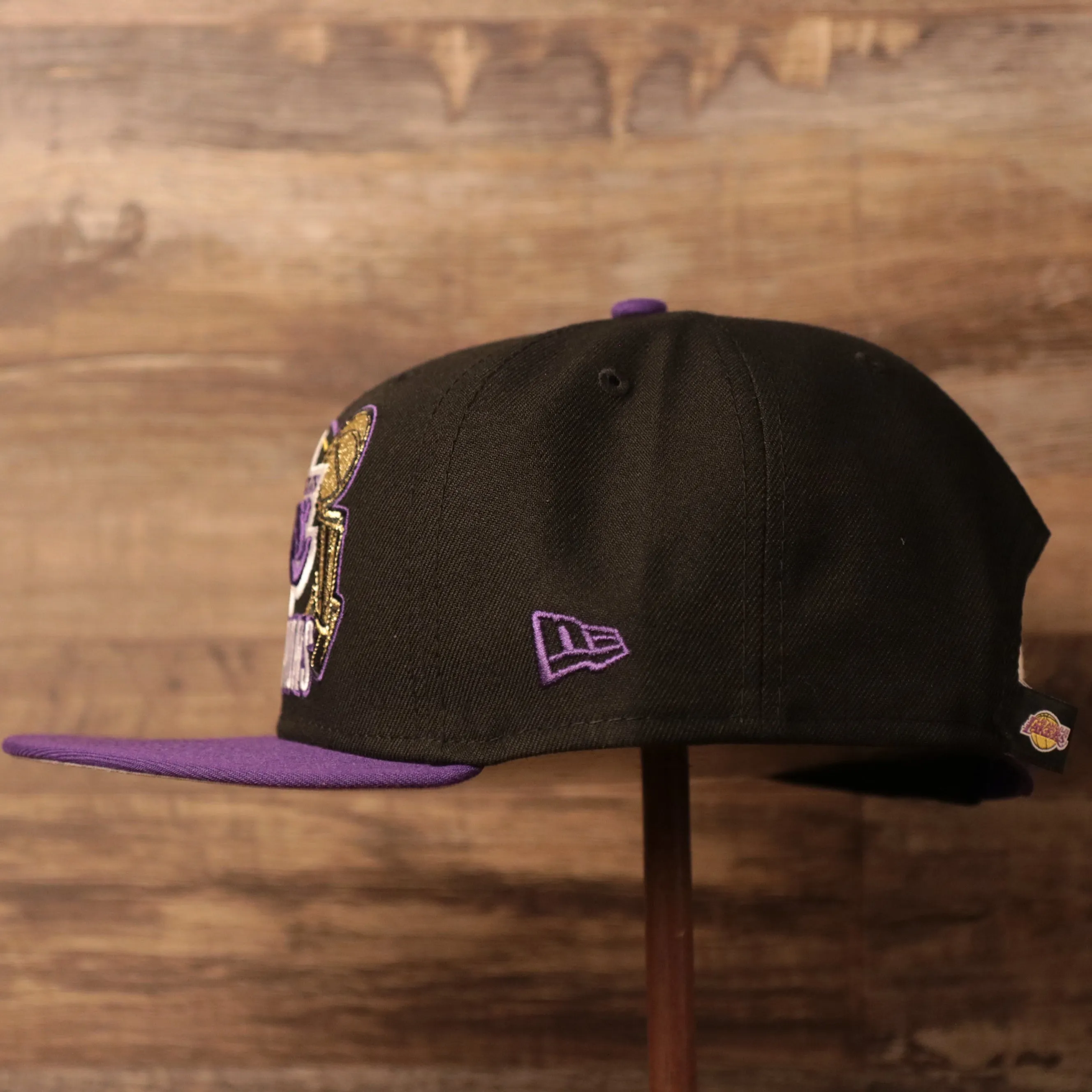 Los Angeles Lakers Championship Hat 2020 | Black/Purple Lakers Champs 9Fifty Snapback Hat