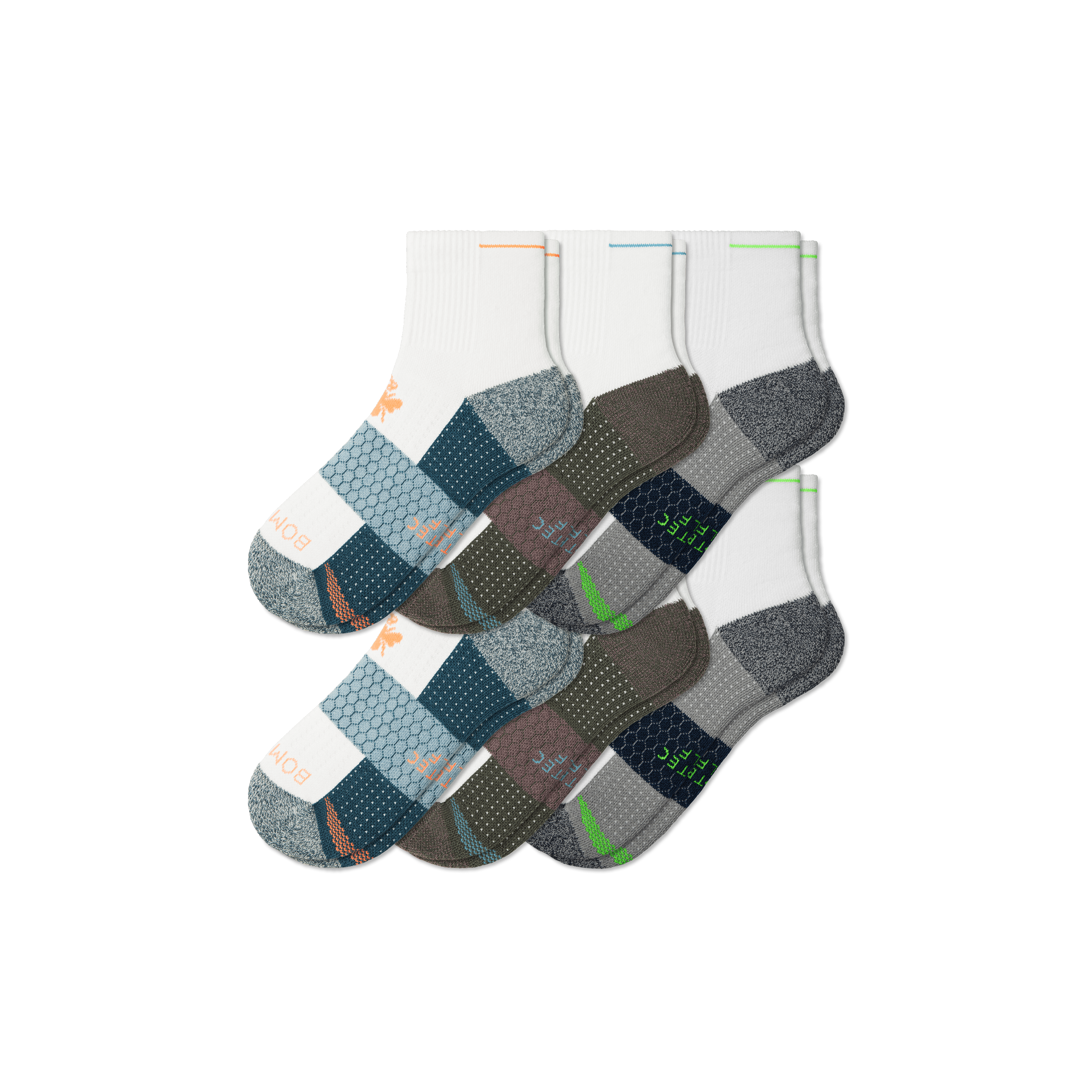 Men's Golf Quarter Sock 6-Pack