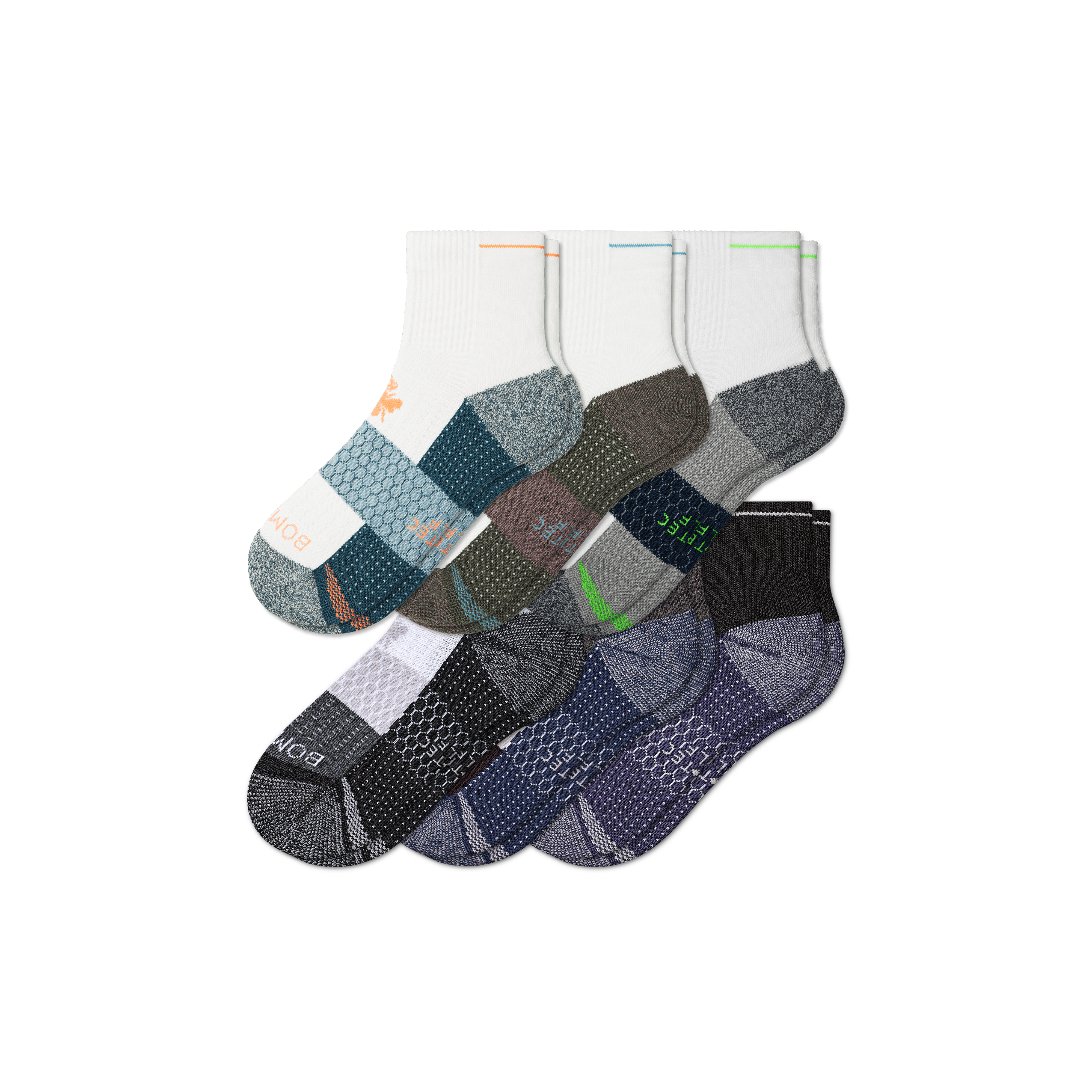 Men's Golf Quarter Sock 6-Pack