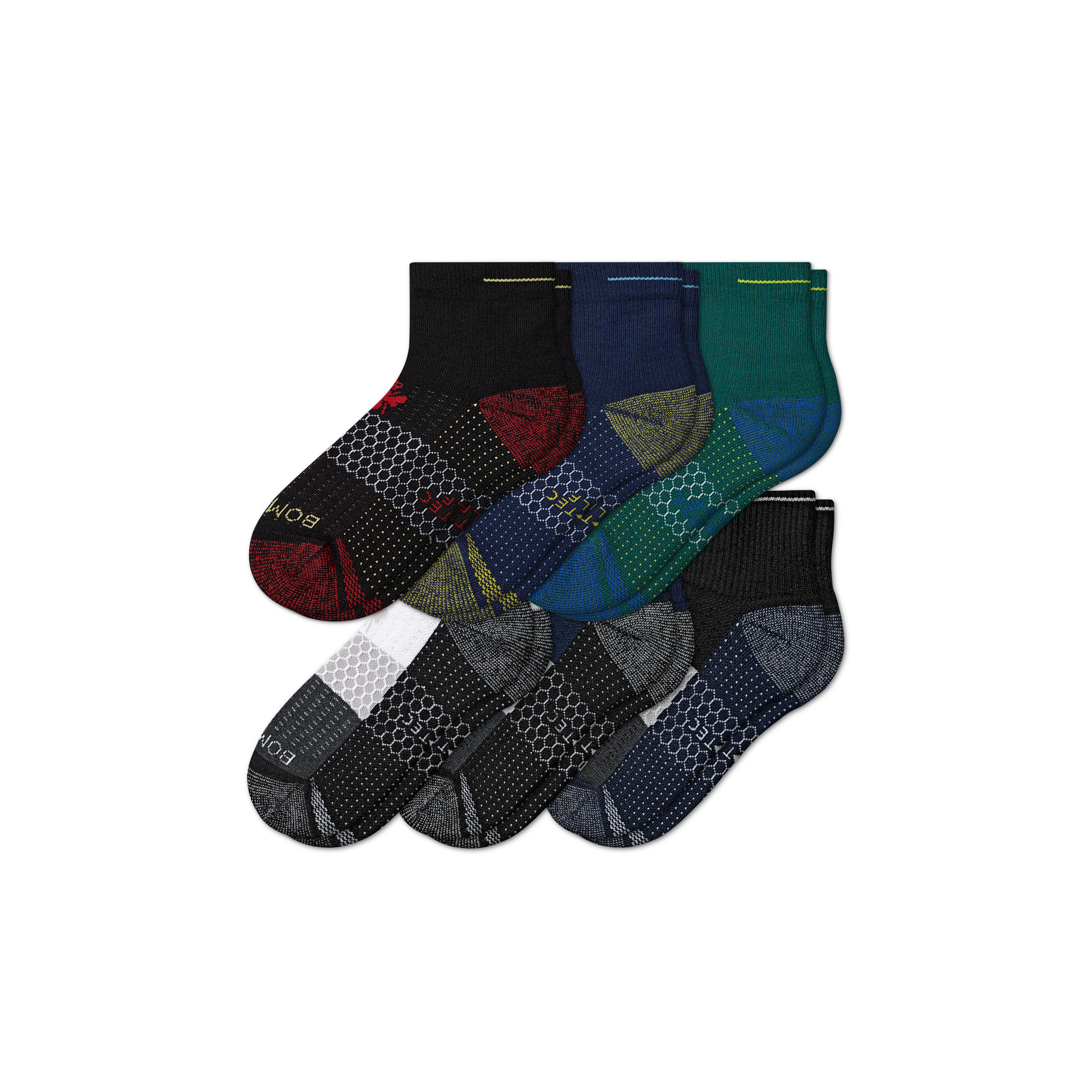 Men's Golf Quarter Sock 6-Pack