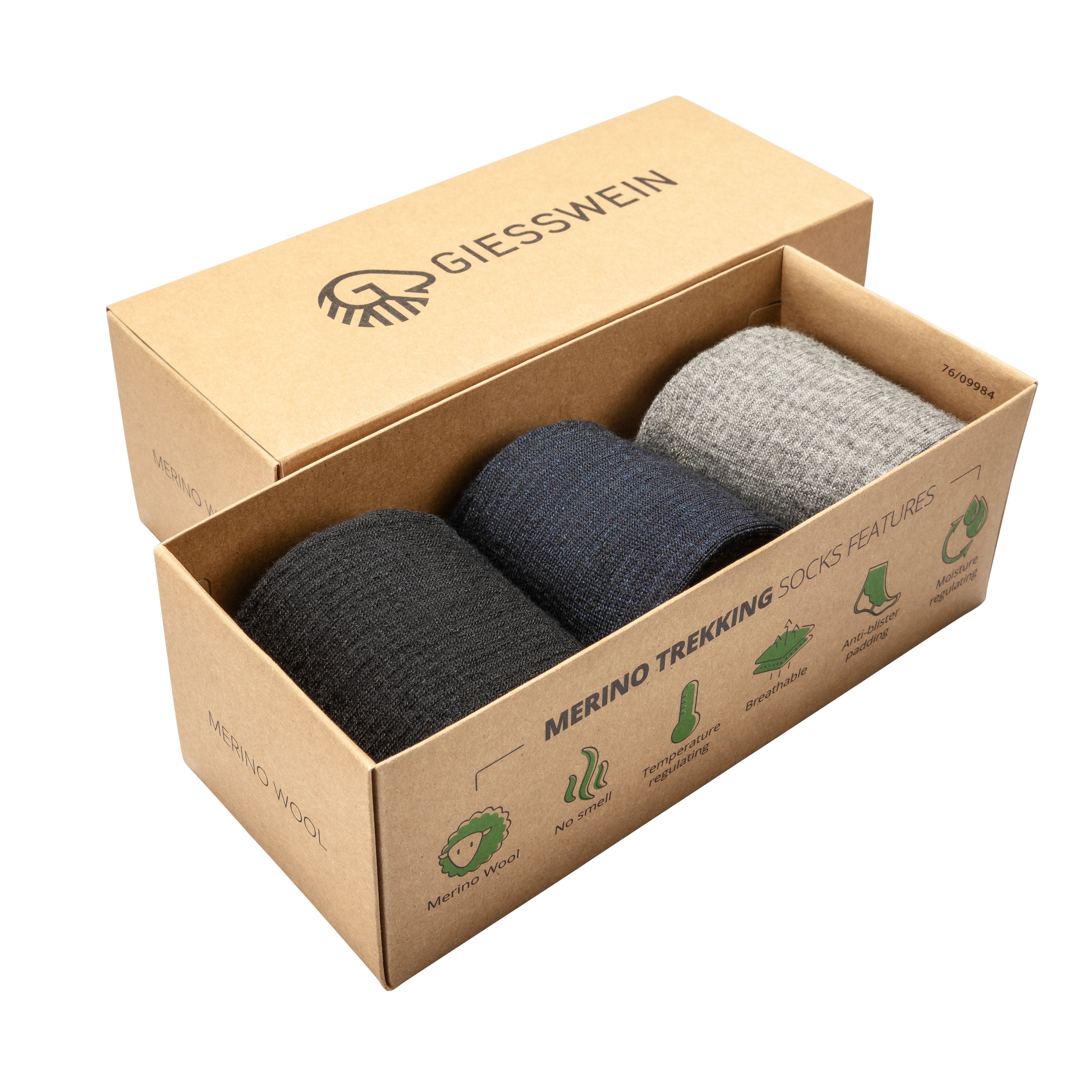 Merino Hiking Socks (Pack of Three)