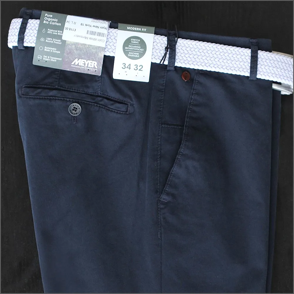 Meyer New York 5045 19 Navy Chino Size W32/30 Only*