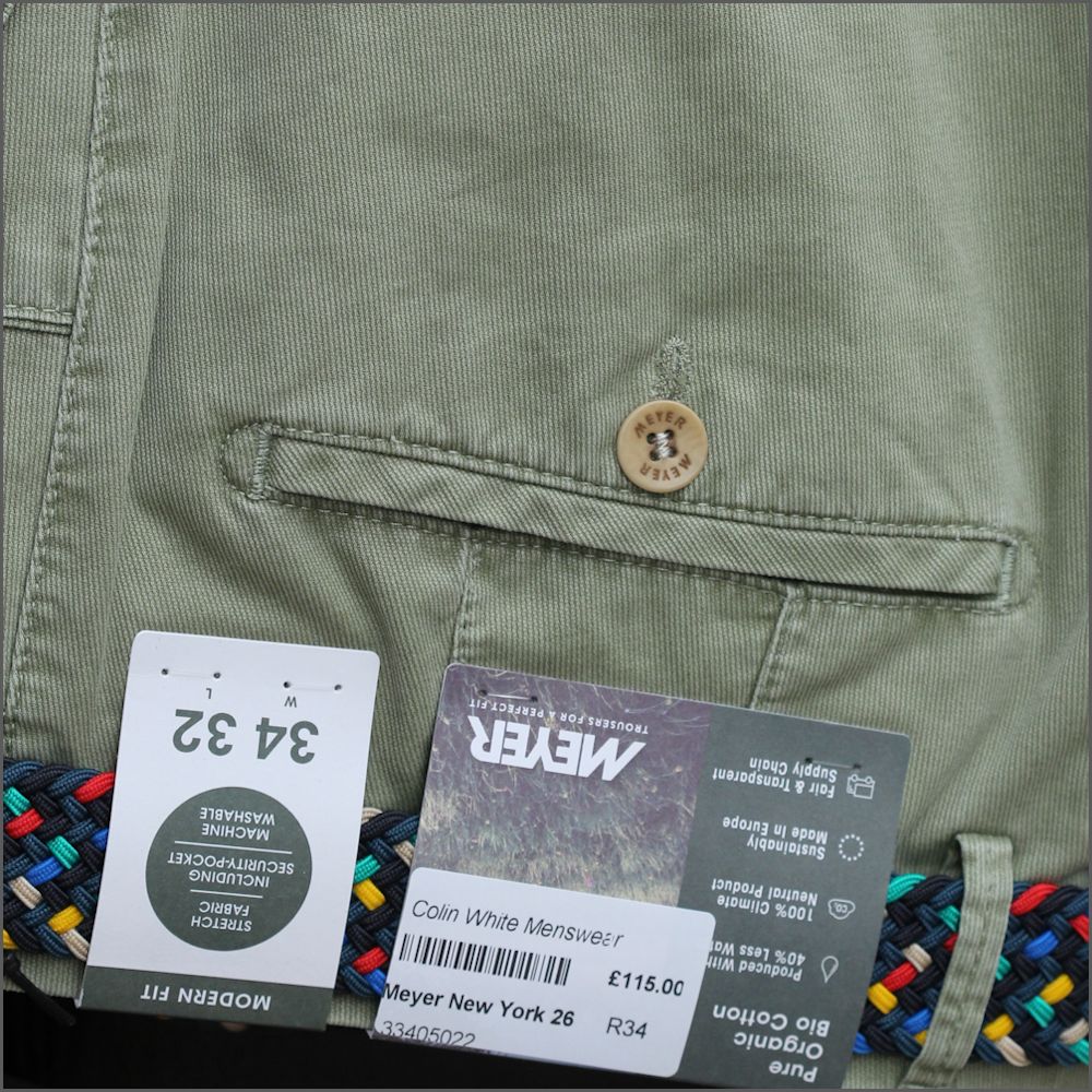 Meyer New York 5045 26 Sage Green Chino*