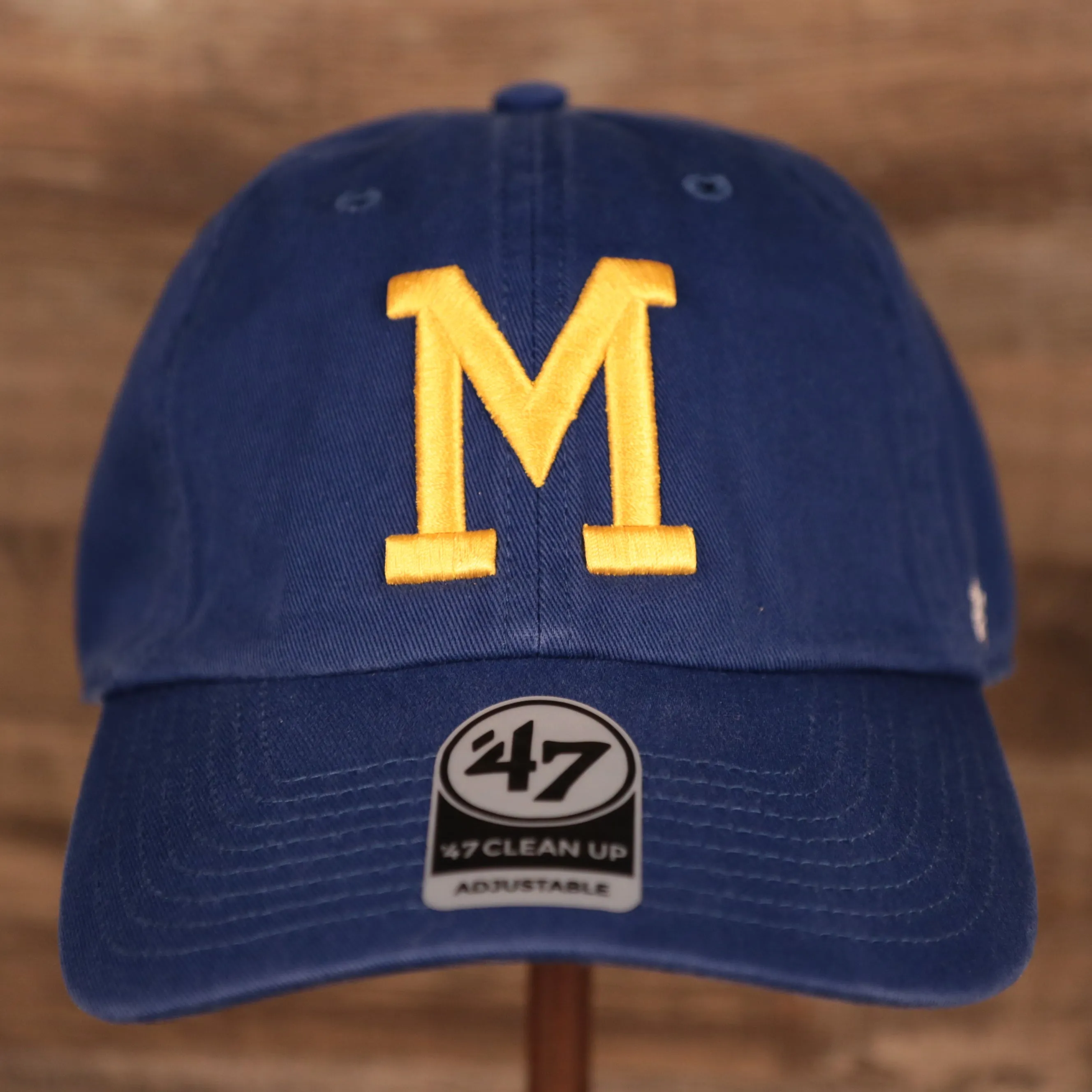 Milwaukee Brewers Throwback Blue Adjustable Dad Hat