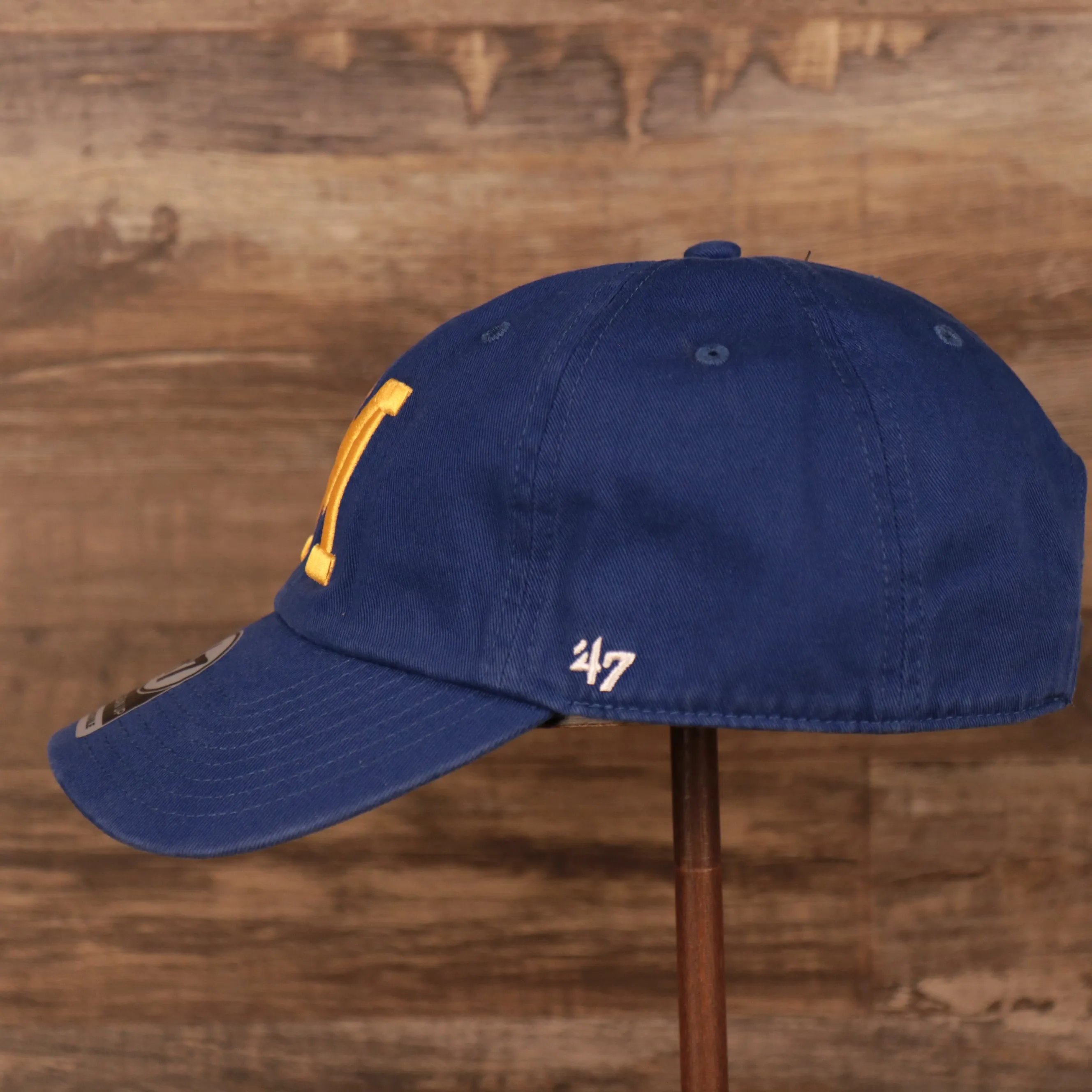 Milwaukee Brewers Throwback Blue Adjustable Dad Hat