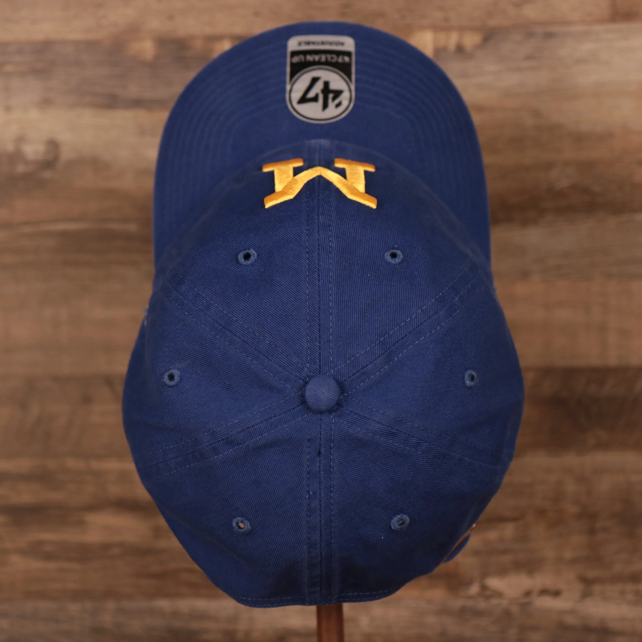 Milwaukee Brewers Throwback Blue Adjustable Dad Hat