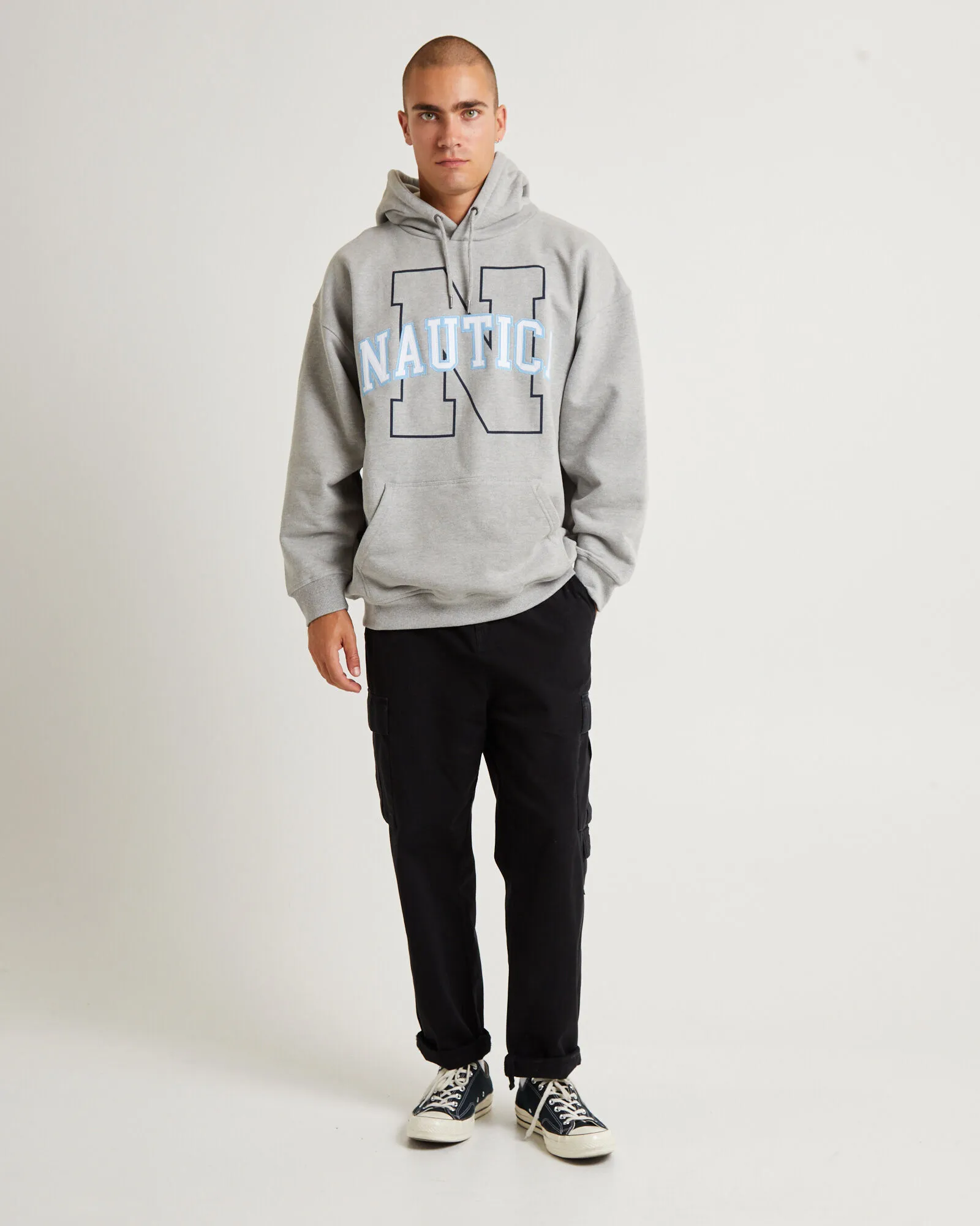 Nautica Skylan Oversized Hoody Grey