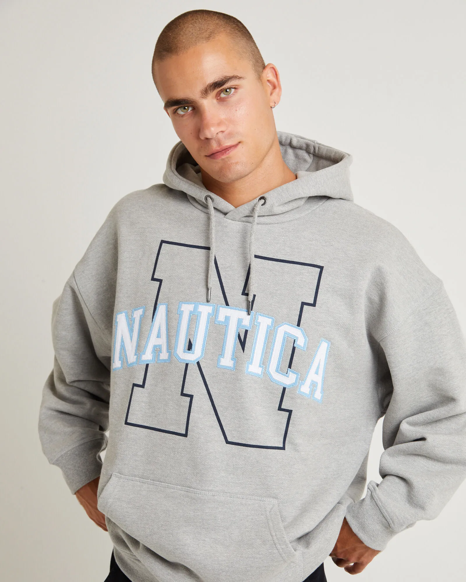 Nautica Skylan Oversized Hoody Grey