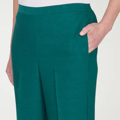 new!Alfred Dunner Emerald Isle Womens Straight Pull-On Pants