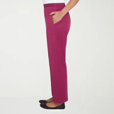 new!Alfred Dunner Wine Country Womens Straight Pull-On Pants