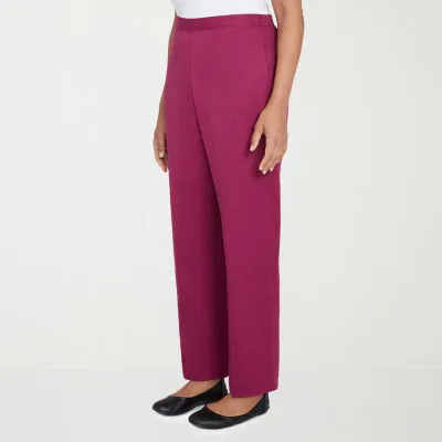 new!Alfred Dunner Wine Country Womens Straight Pull-On Pants