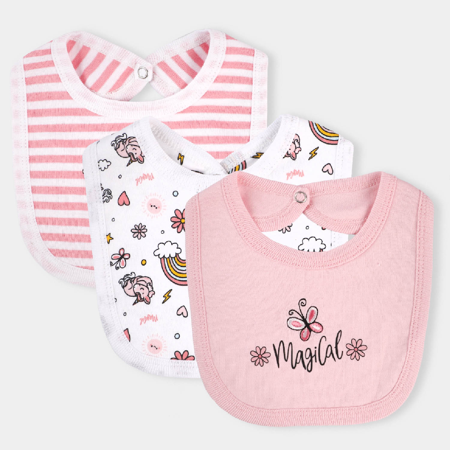 Pack Of 3 Bibs Set Magical-mIX