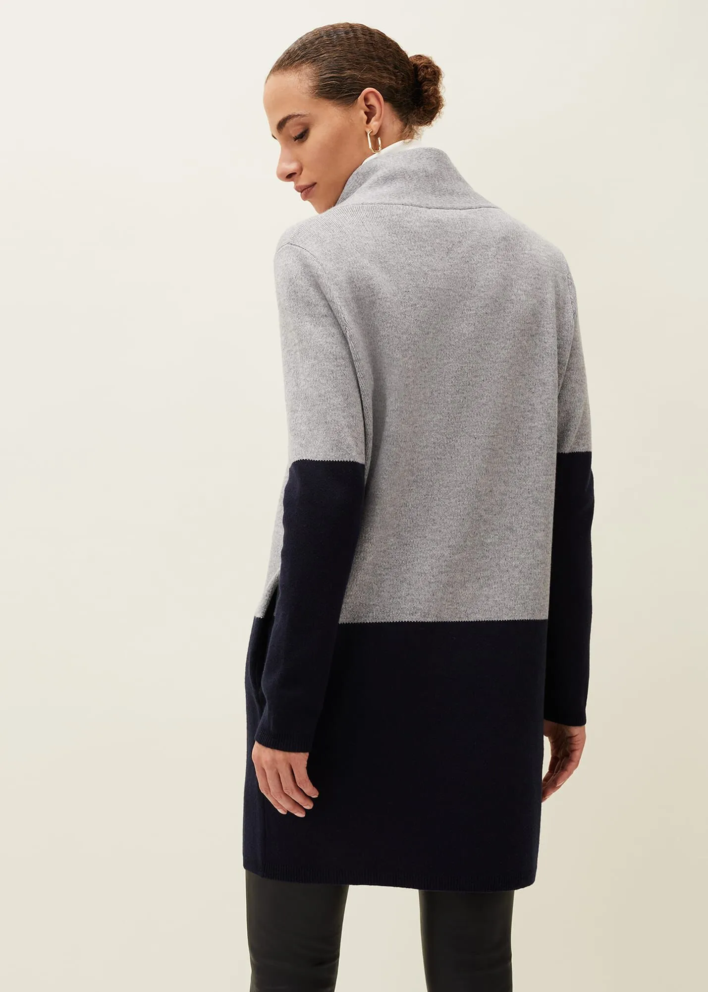 Paloma Colourblock Knit Coat