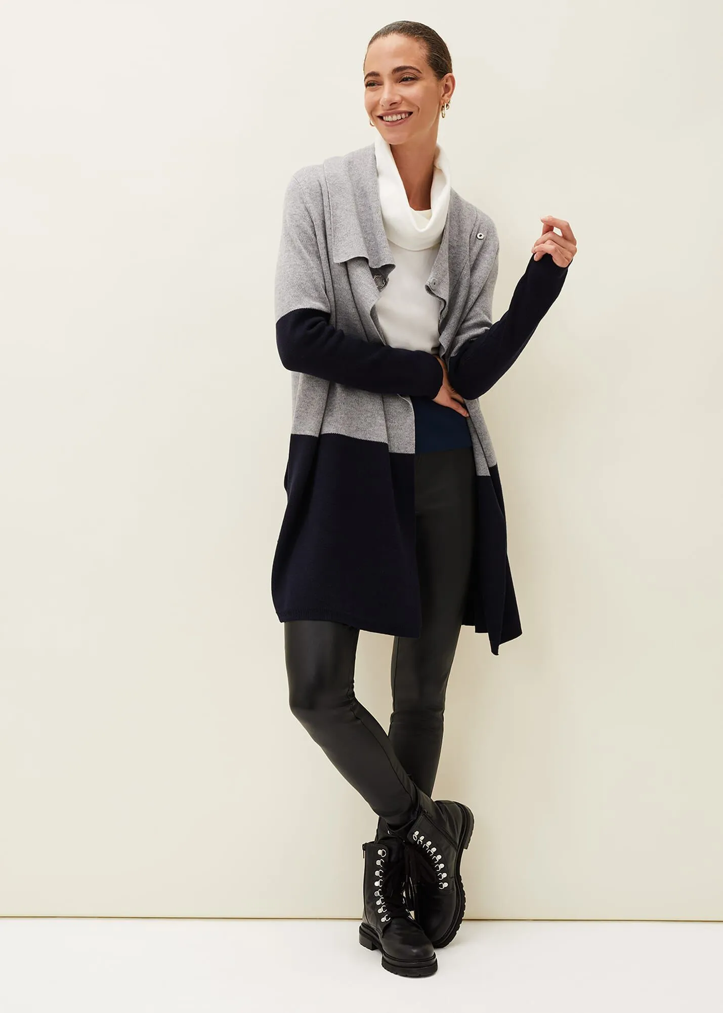 Paloma Colourblock Knit Coat