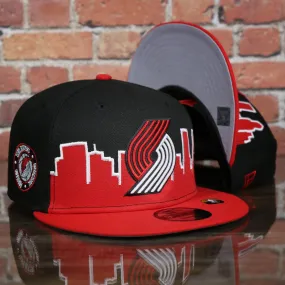 Portland Trail Blazers City Skyline Side Patch 9Fifty Snapback Hat | Portland Skyline 950