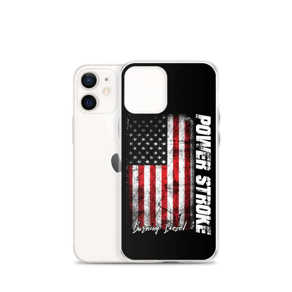 Powerstroke Phone Case Fits iPhone Power Stroke American Flag