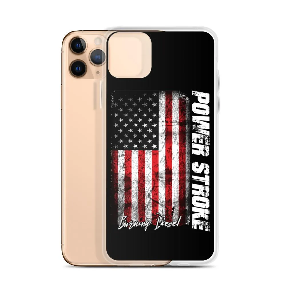 Powerstroke Phone Case Fits iPhone Power Stroke American Flag