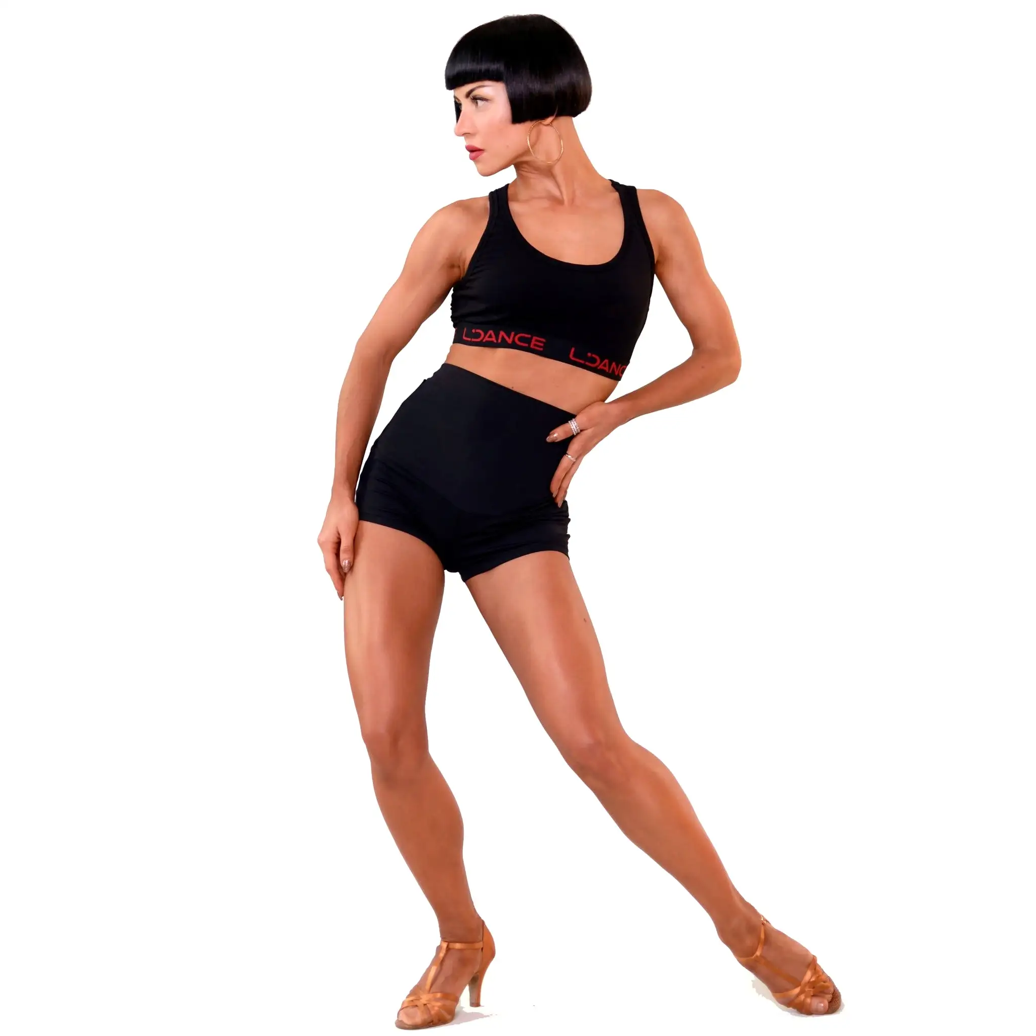 Practice Black Latin Dancewear Top