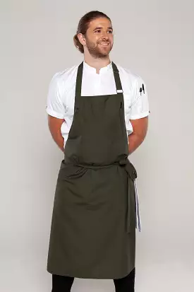 Ross Dark Green bib Chef Apron Large Size