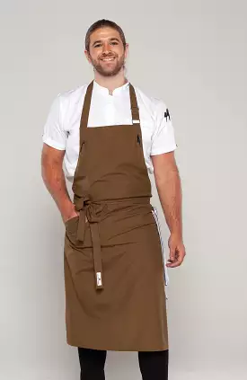 Ross Olive Green bib Chef Apron Large Size