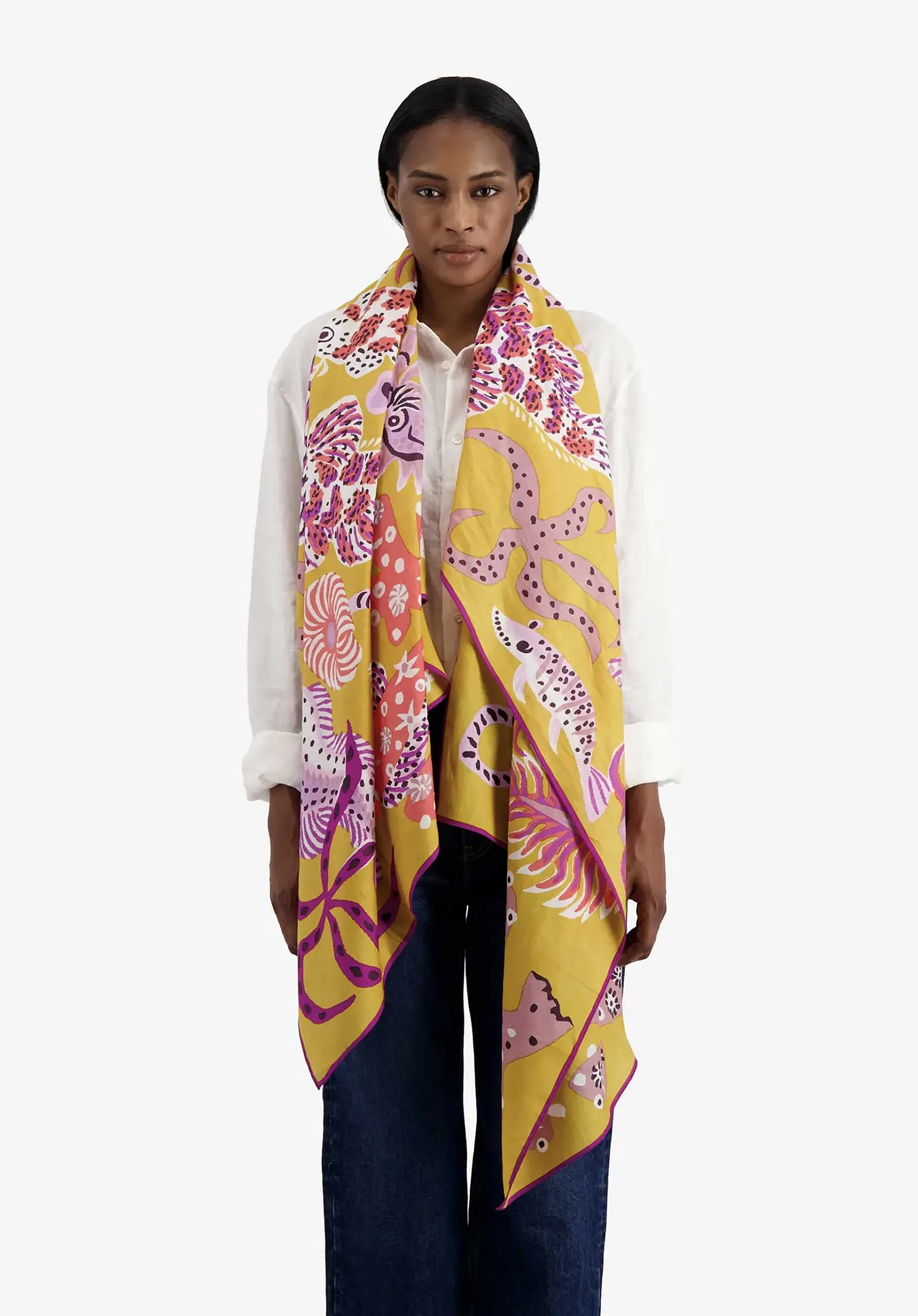 Scarf Et191ja09 Yellow