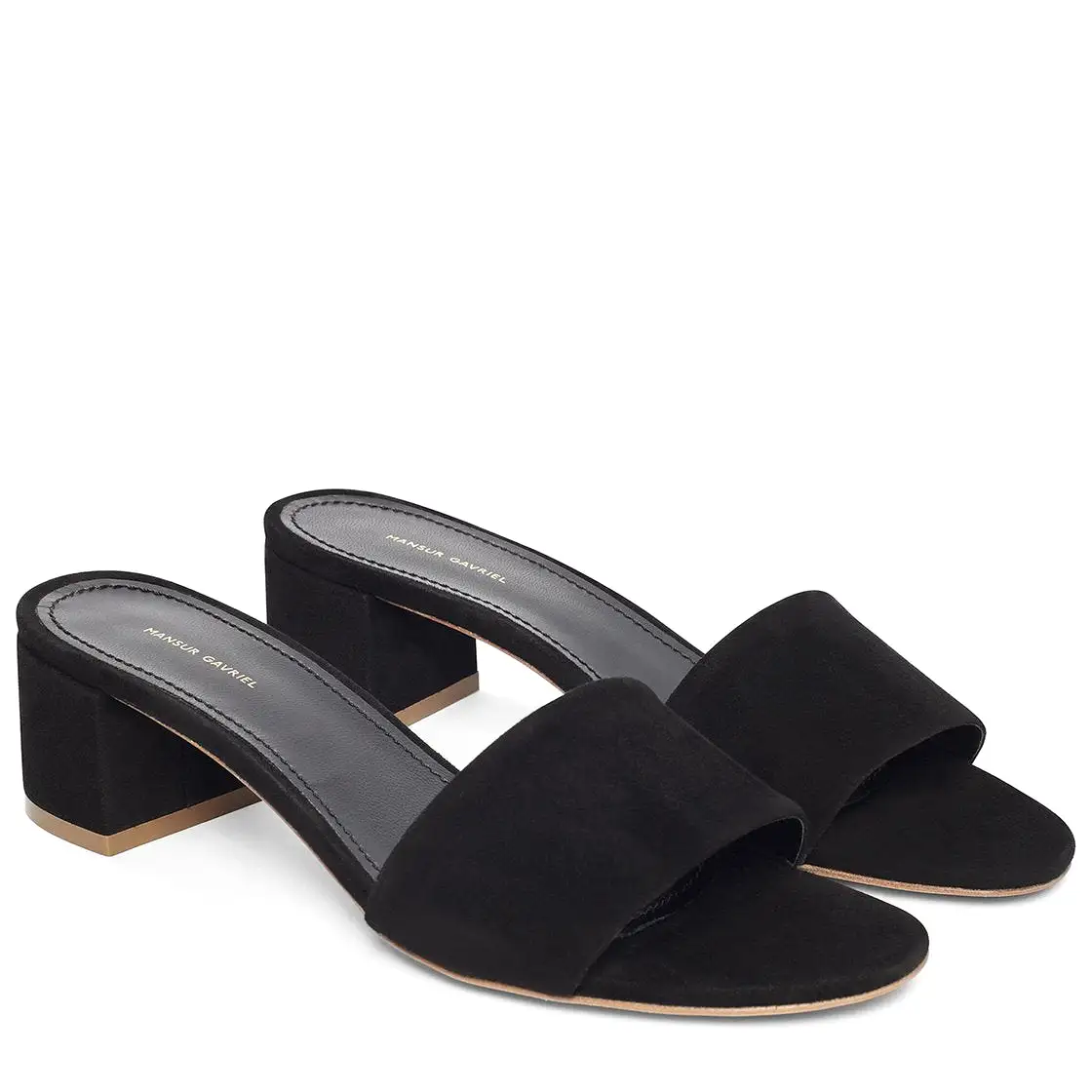 Single Strap Sandal 40 Suede, Black