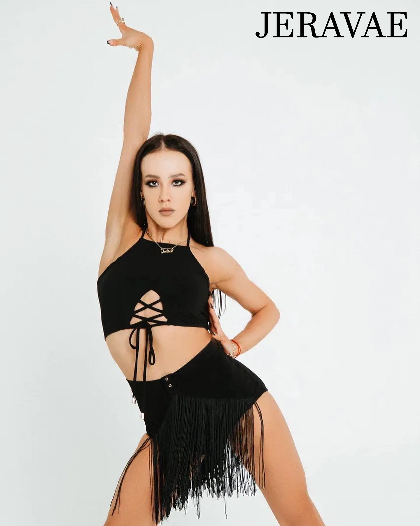 Sirius Practice Dance Wear Sleeveless Halter Latin Crop Top with Cross Strap Cutout Detail in Front Available in 3 Colors PRA 85