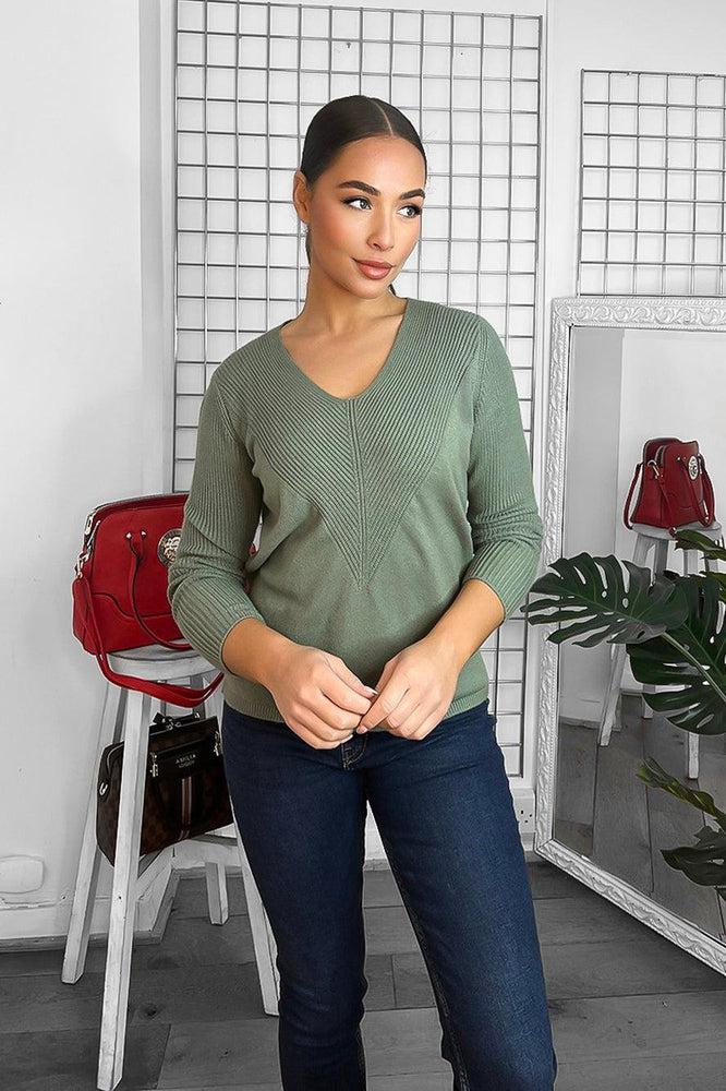 Soft Knit V-Neck Classic Pullover