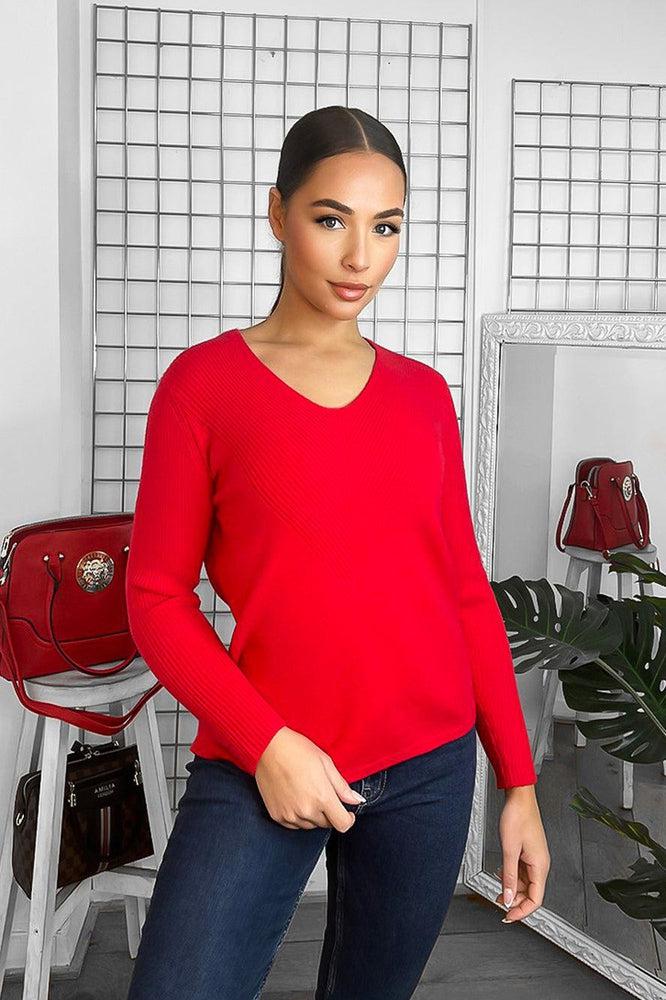 Soft Knit V-Neck Classic Pullover