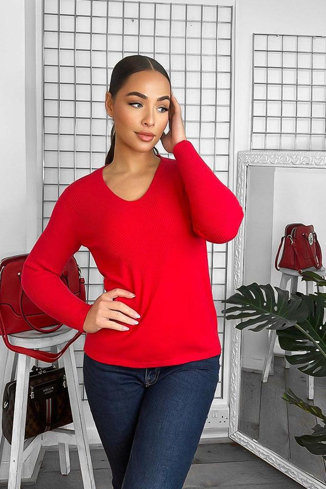 Soft Knit V-Neck Classic Pullover