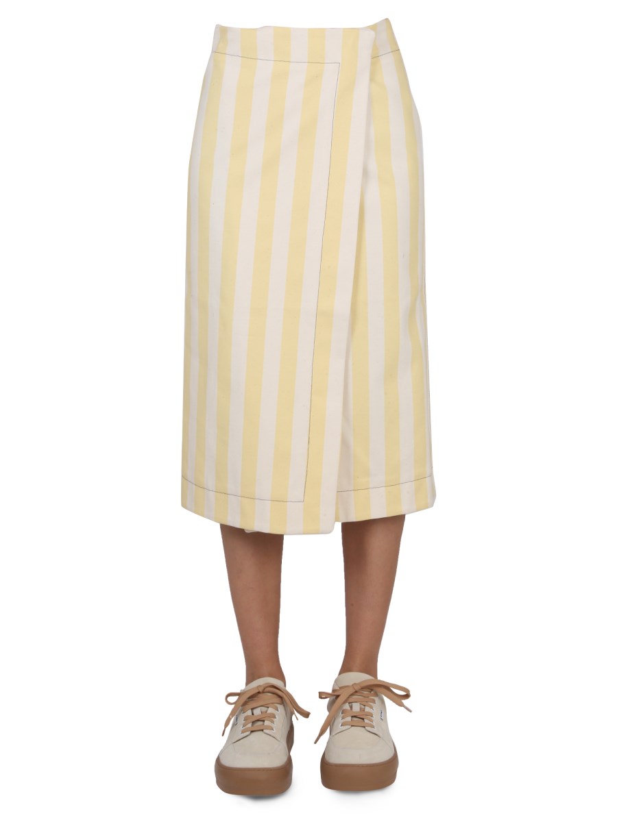 SUNNEI    STRIPED PATTERN SKIRT