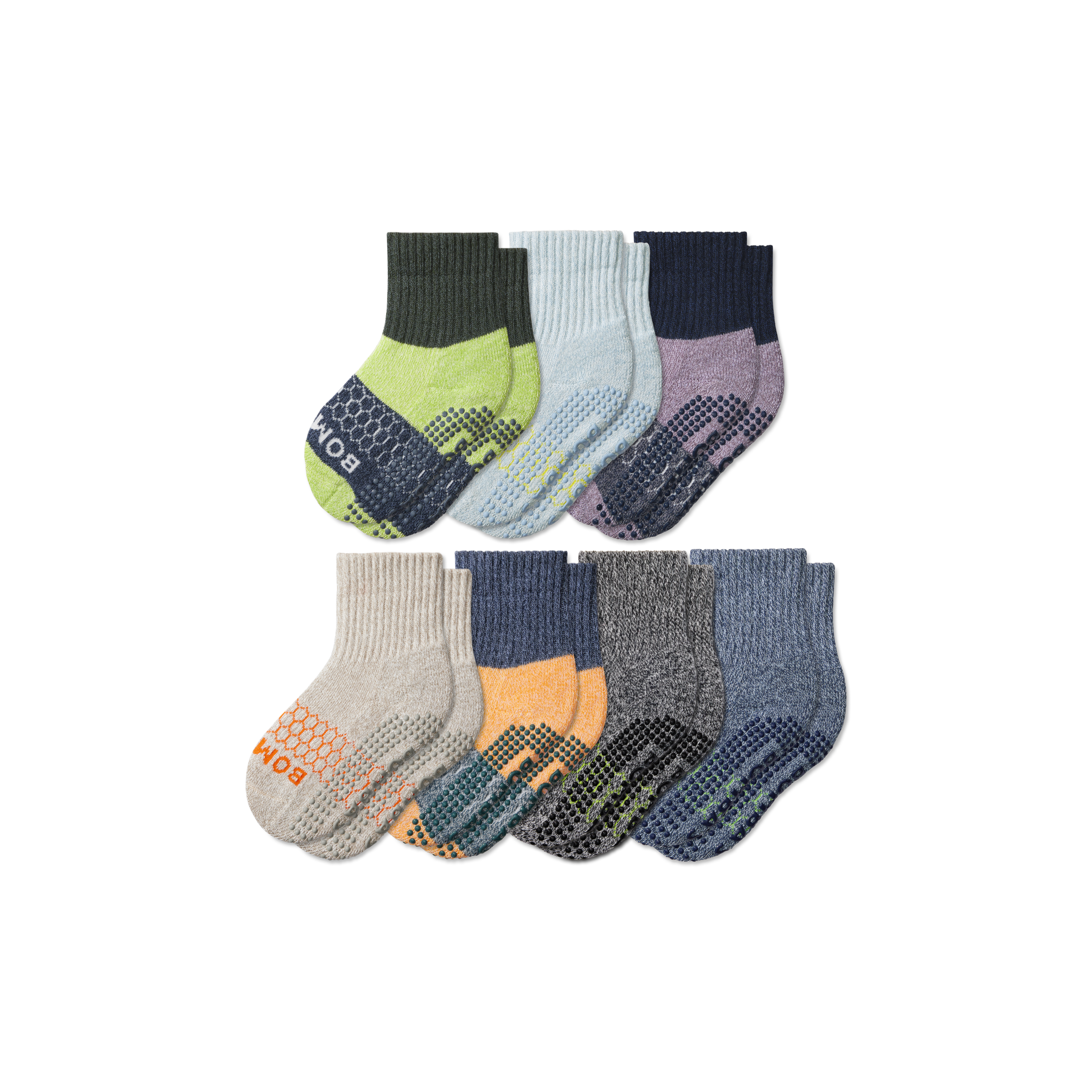 Toddler Week of Bombas Gripper Calf Sock 7-Pack