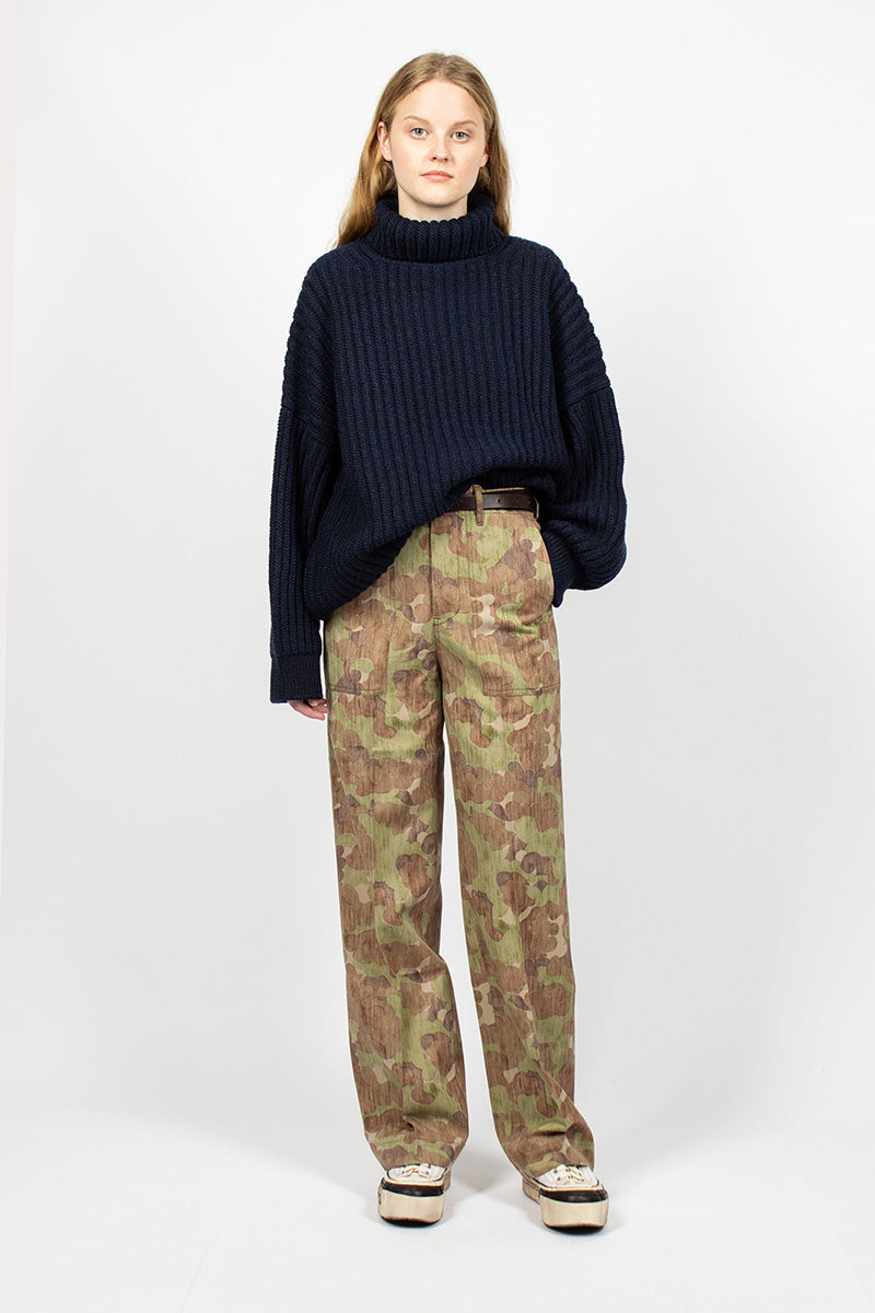 Trade Wind Herringbone Pant Camo