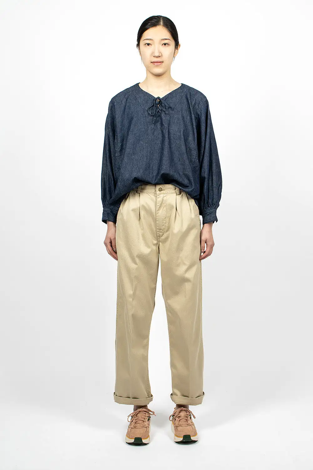 Two Tuck Chino Khaki