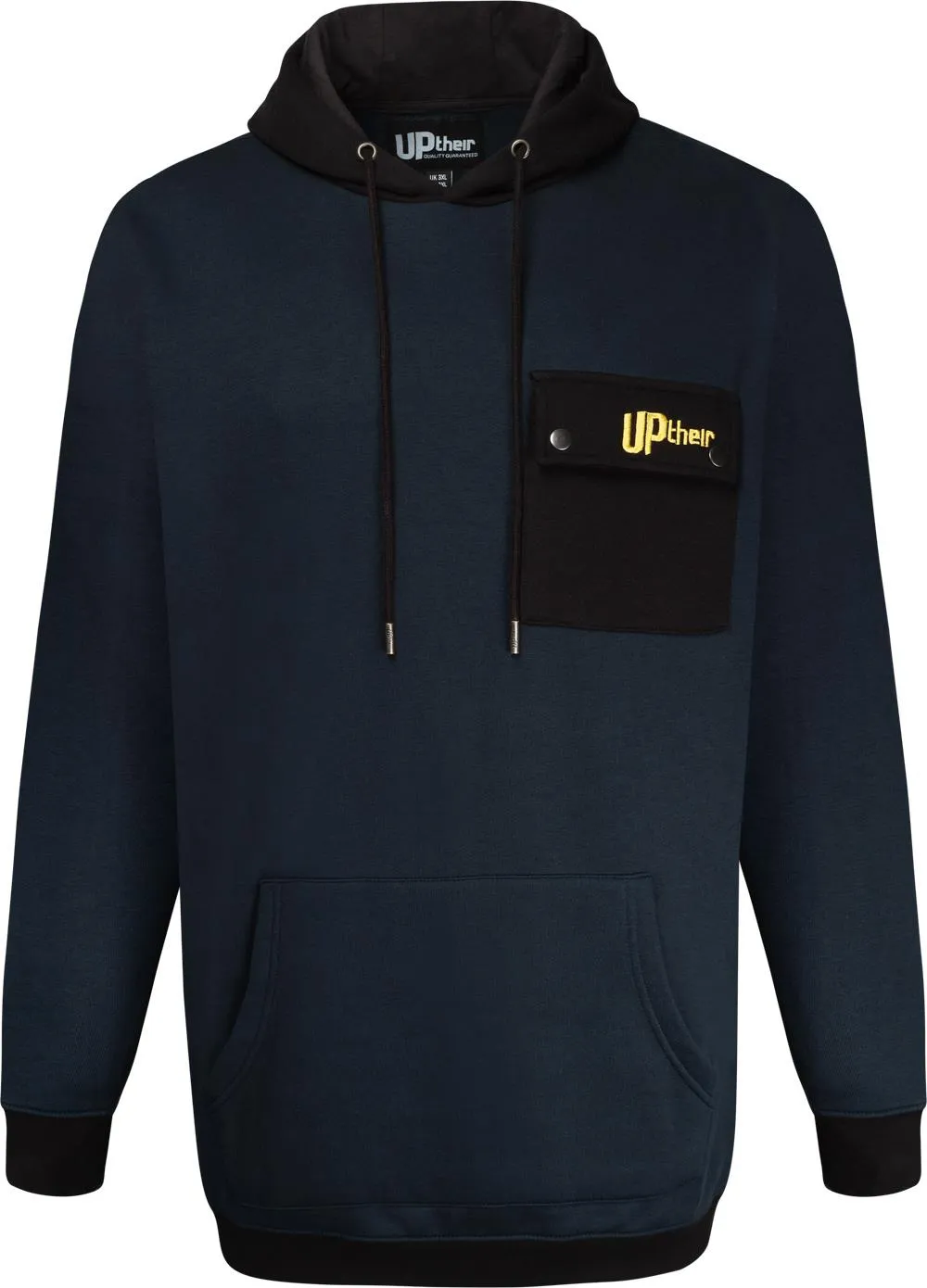 Uptheir Blitz Flap Patch Pocket Hoody - Navy