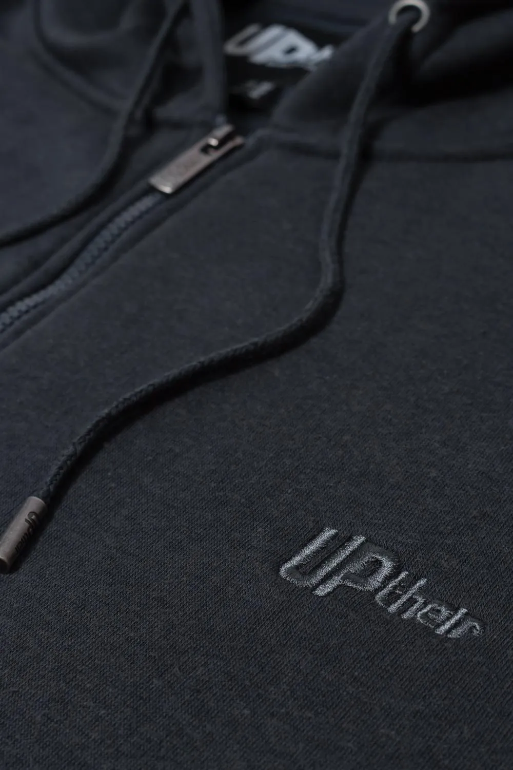 Uptheir Boom Time Full Zip Hoody - Charcoal