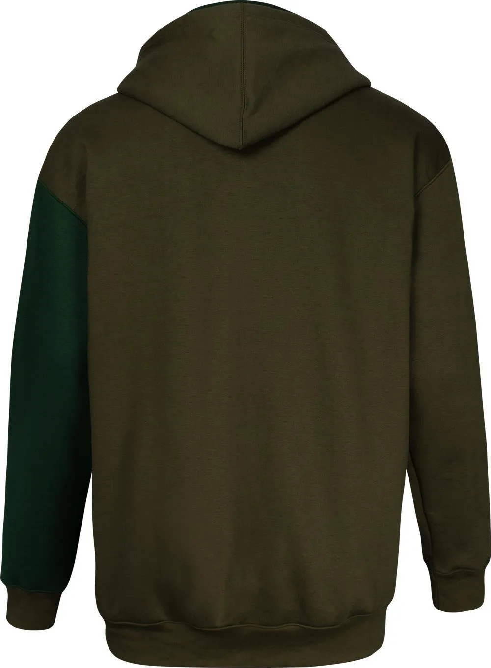 Uptheir Cut & Sew Pluto Zip Hoody - Green Khaki