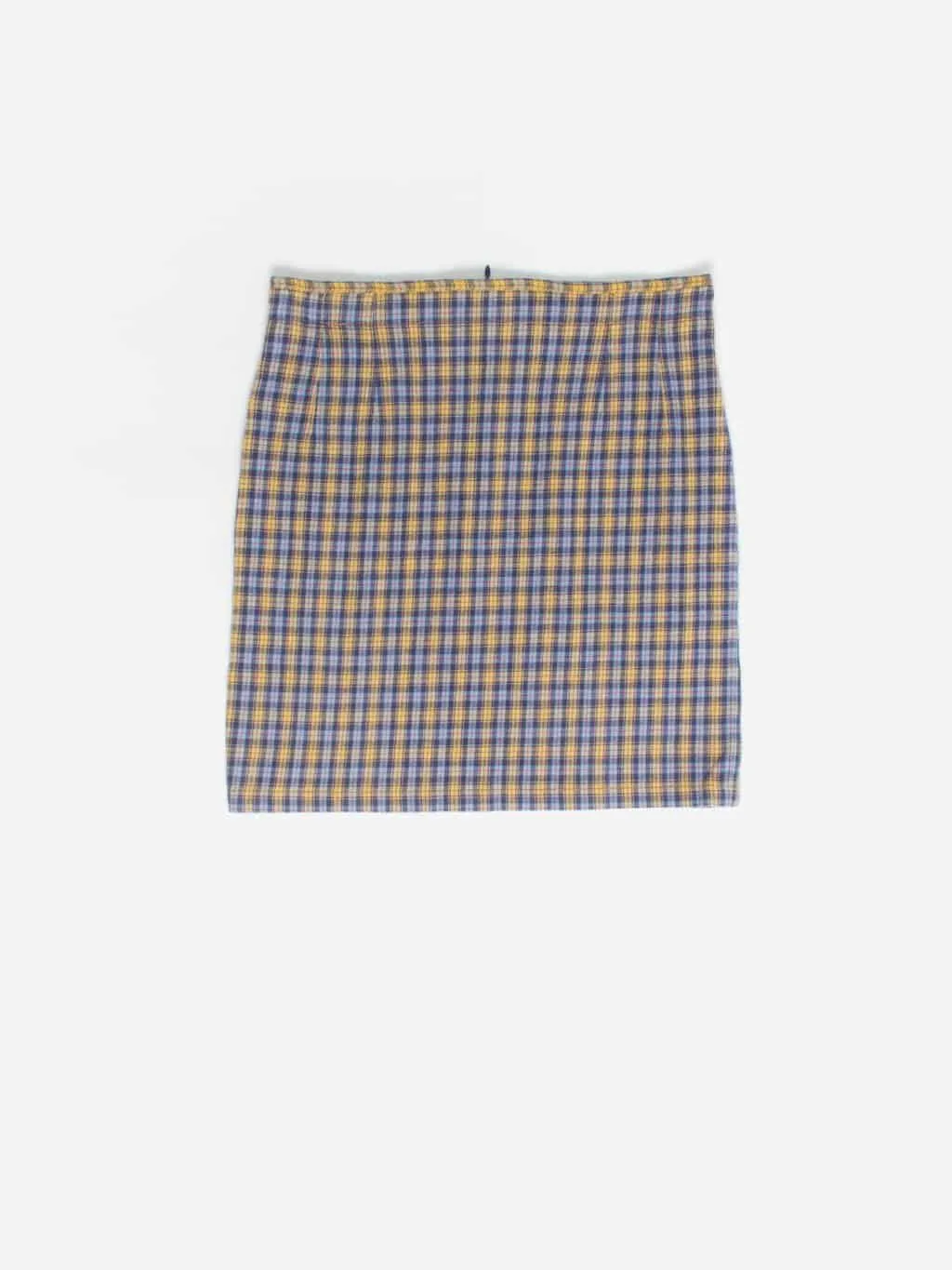 Vintage Oilily skirt in purple/yellow check – Medium