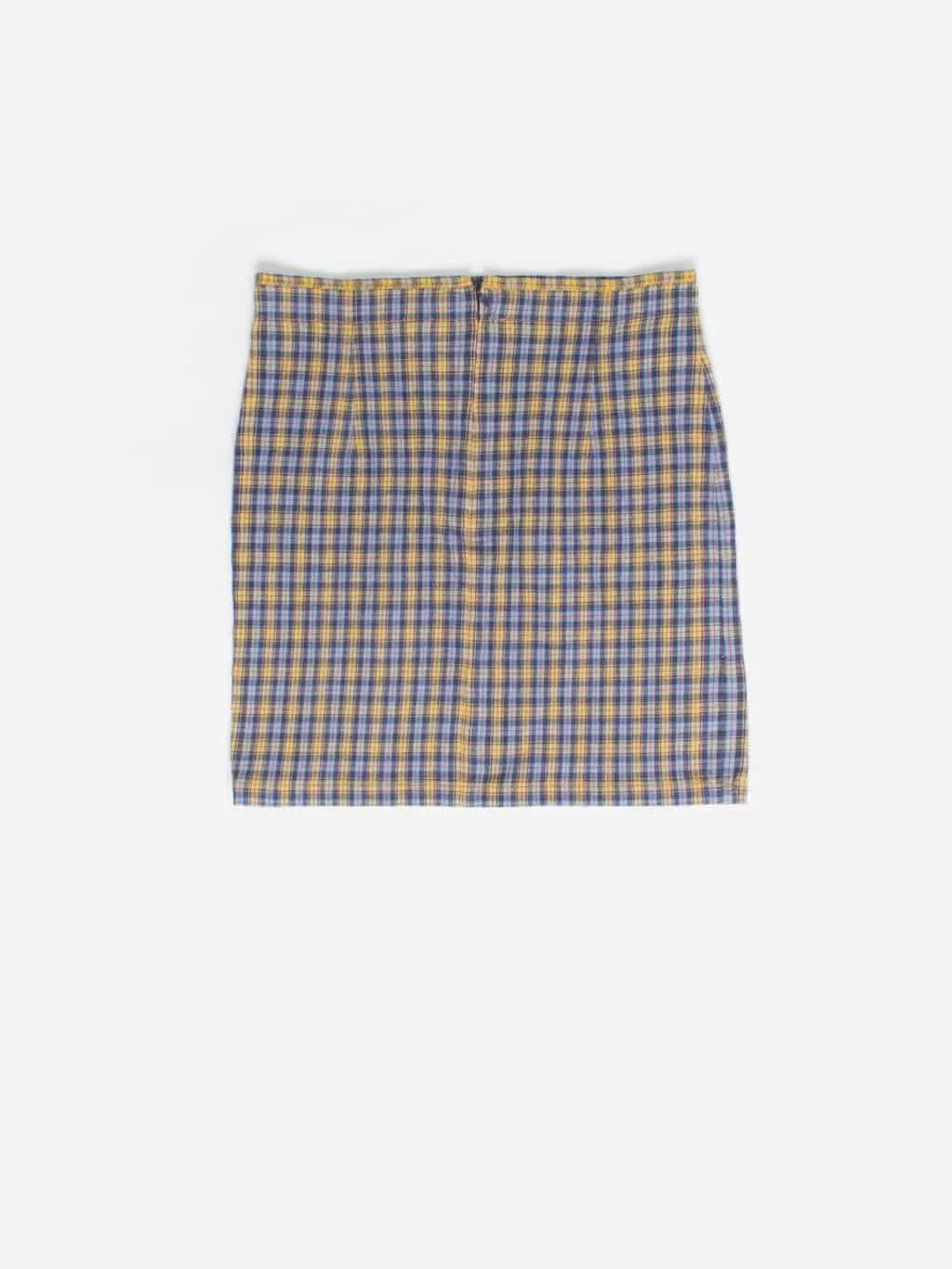 Vintage Oilily skirt in purple/yellow check – Medium