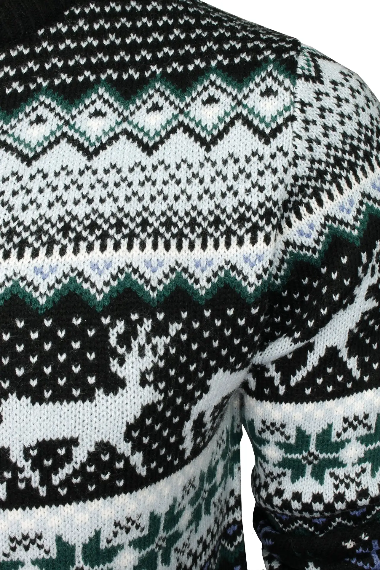 Xact Christmas/ Xmas Jumper 'Lapland' with Tree & Reindeer Fairisle Pattern