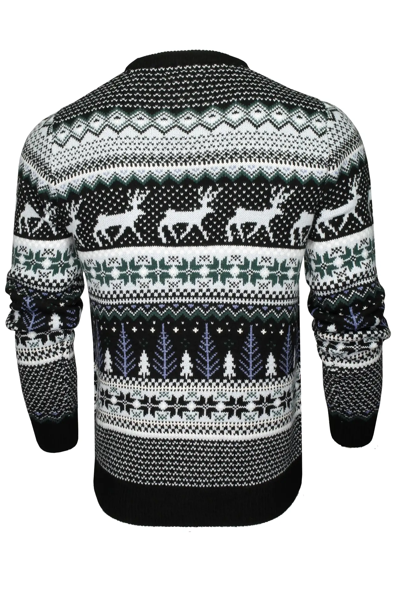 Xact Christmas/ Xmas Jumper 'Lapland' with Tree & Reindeer Fairisle Pattern