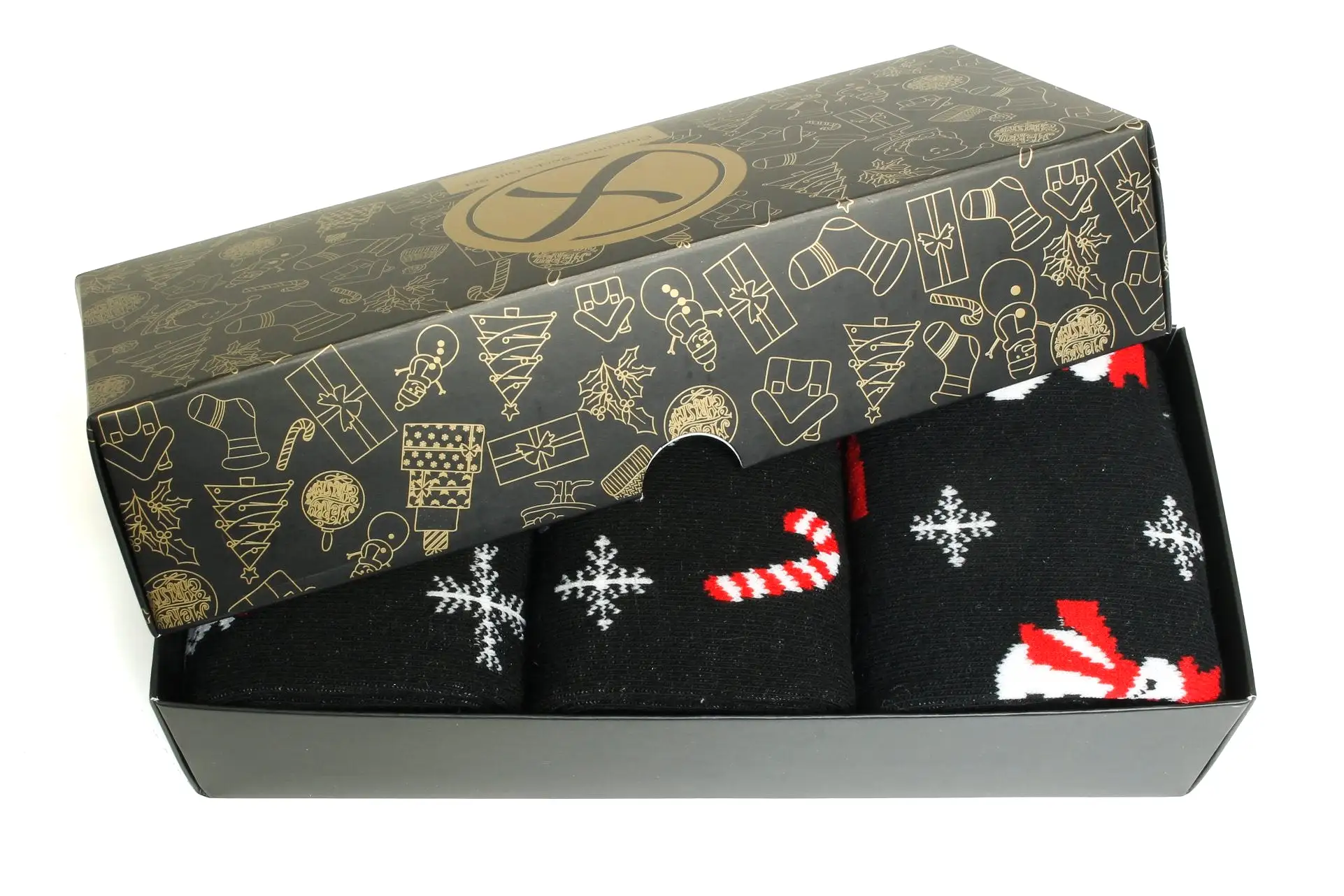 Xact Mens Christmas Xmas Socks Gift Box - UK 7-11 (3-Pack)