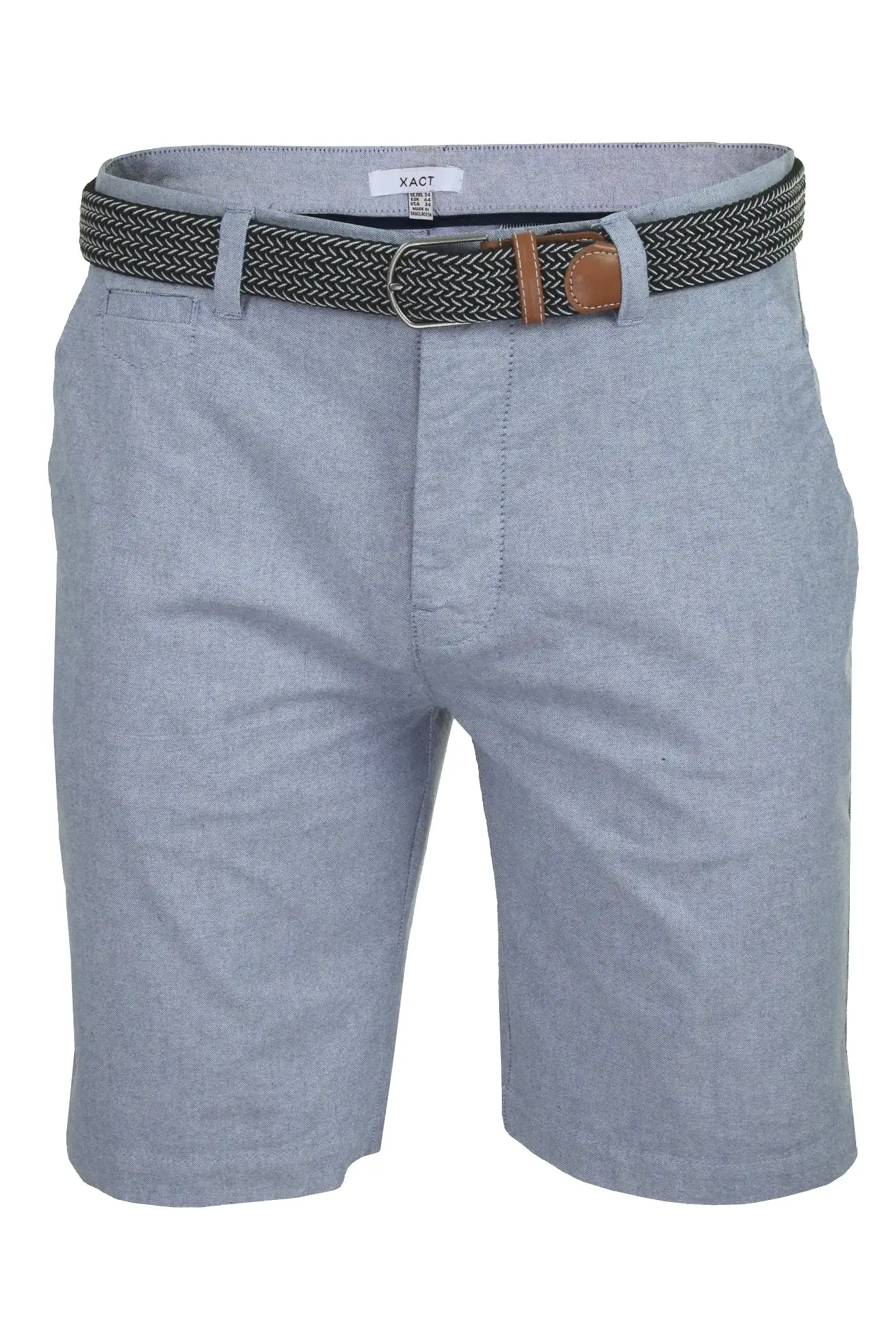 Xact Mens Oxford Chino Shorts with Belt