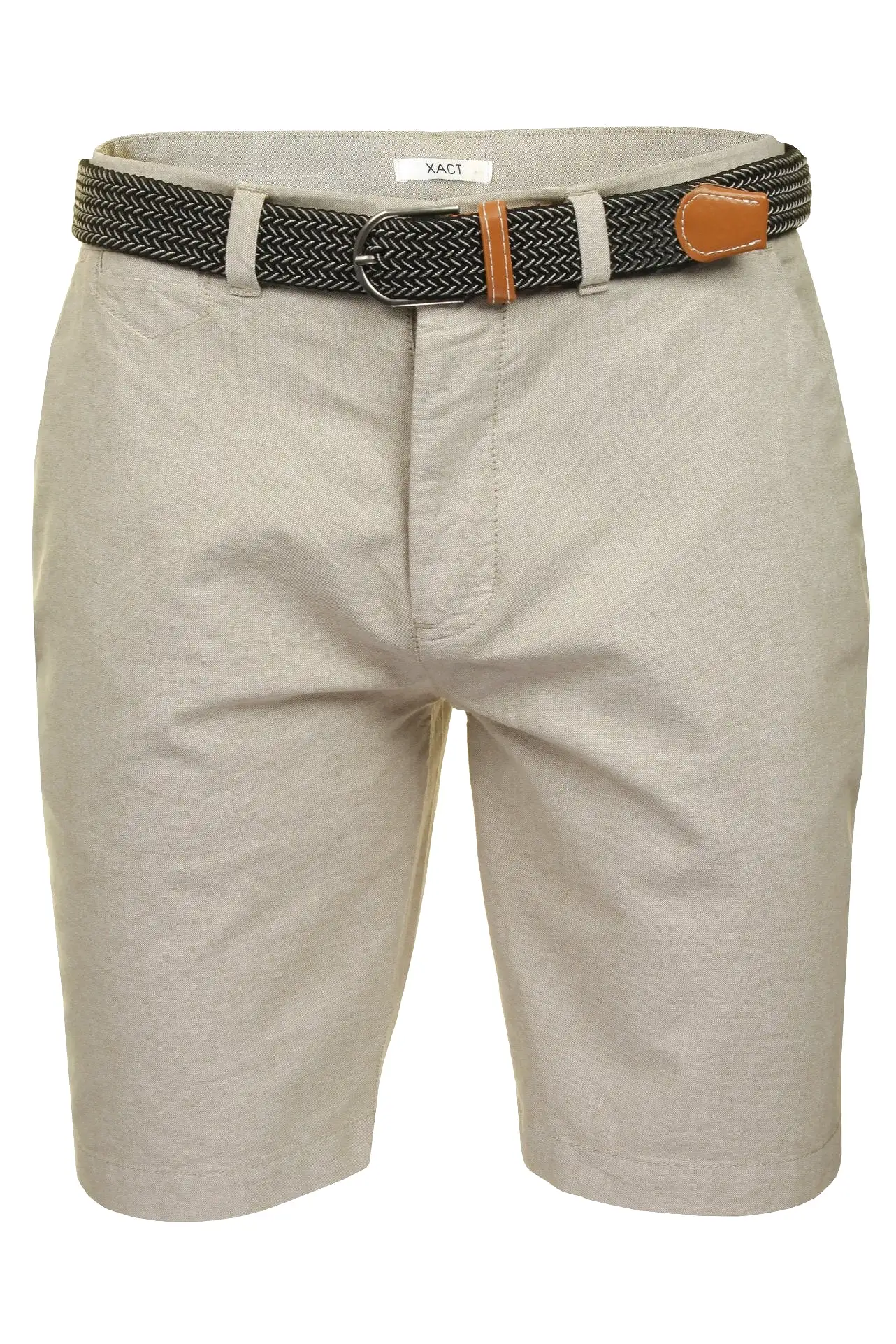 Xact Mens Oxford Chino Shorts with Belt