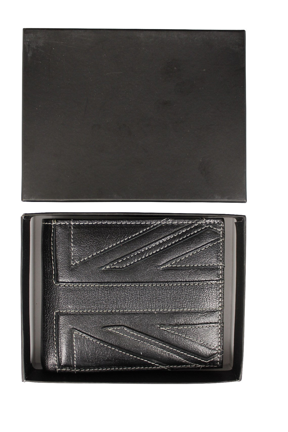 Xact Mens Quality Leather Union Jack Mod Retro Wallet with Coin Pocket - Gift Boxed