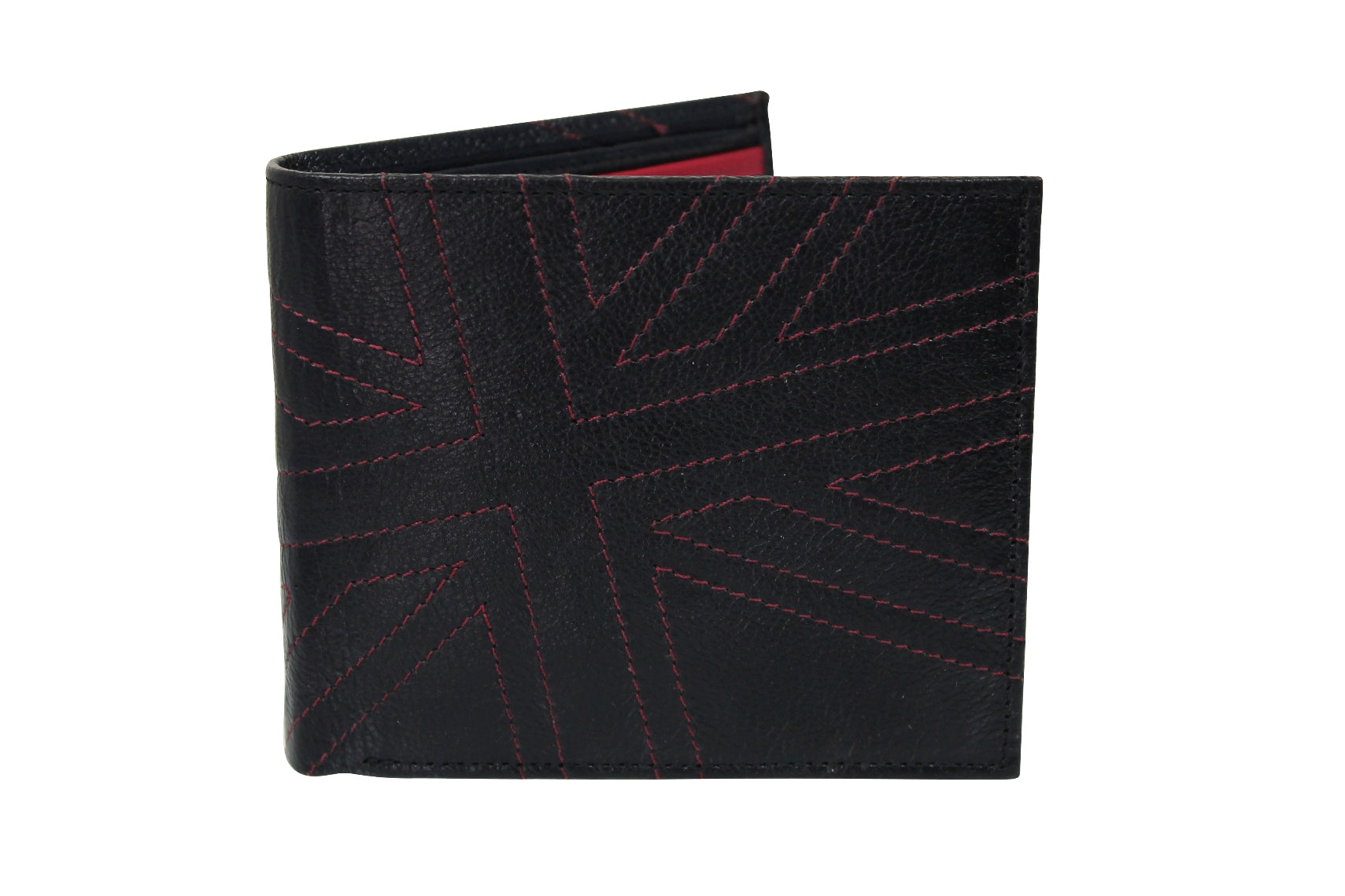 Xact Mens Quality Leather Union Jack Mod Retro Wallet with Coin Pocket - Gift Boxed